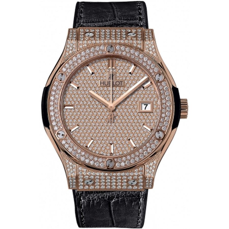 Replica Hublot Classic Fusion 18K King Gold Diamond Automatic Men's Watch 542.OX.9010.LR.1704