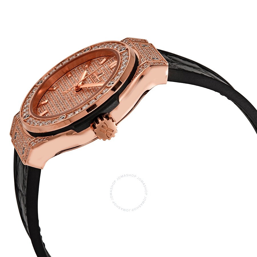 Replica Hublot Classic Fusion 18kt Rose Gold Diamond Ladies Watch 581.OX.9010.LR.1704 - Image 2