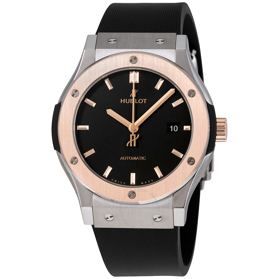 Replica Hublot Classic Fusion Automatic Black Dial Men's Watch 542NO1181RX