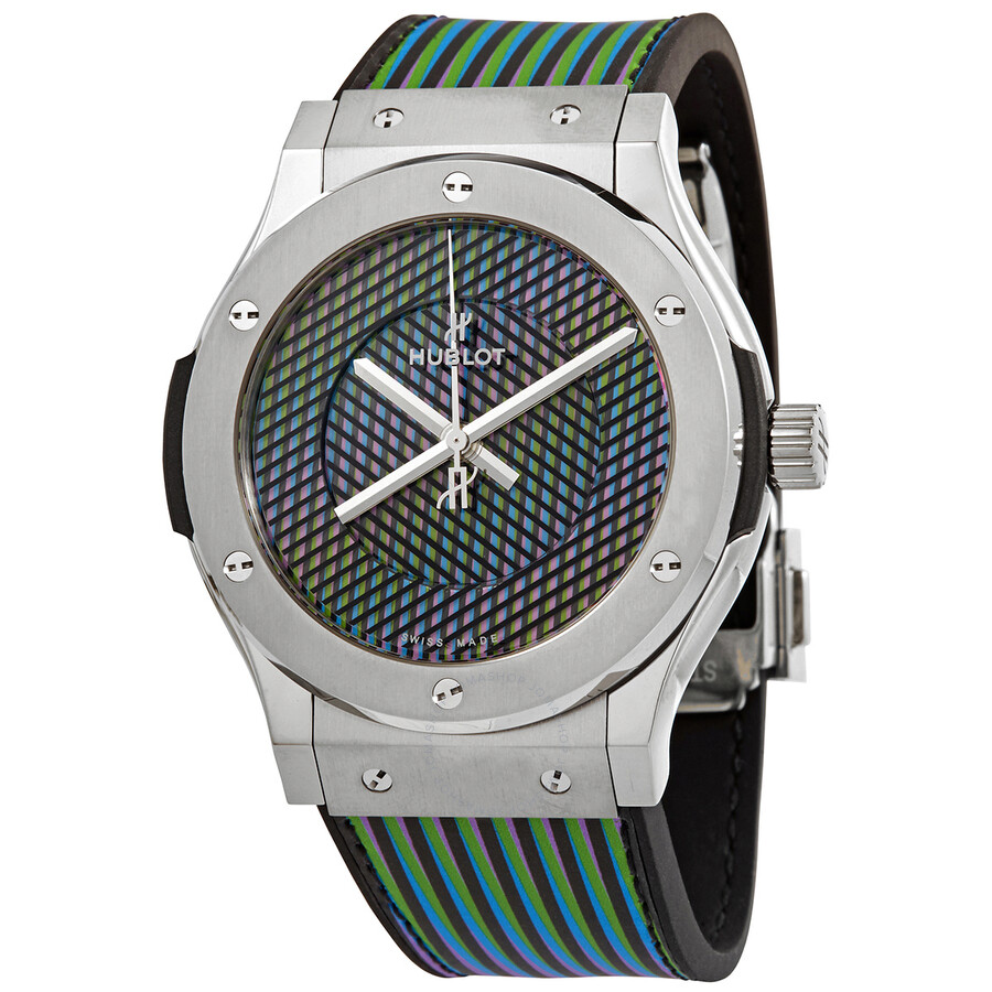 Replica Hublot Classic Fusion Automatic Cruz Diez Pattern Dial Men's Watch 511.NX.8900.VR.CZD19