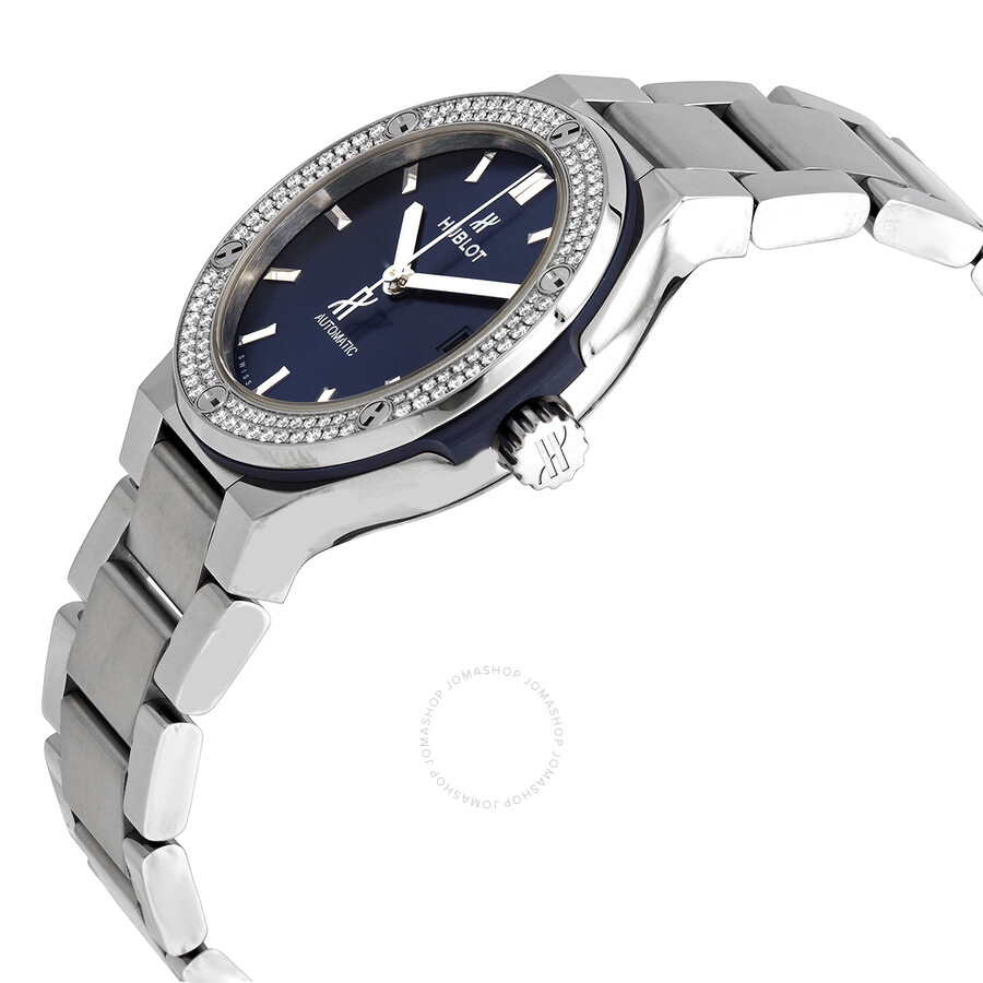 Replica Hublot Classic Fusion Automatic Diamond Blue Dial 38mm Watch 568.NX.7170.NX.1104 - Image 2