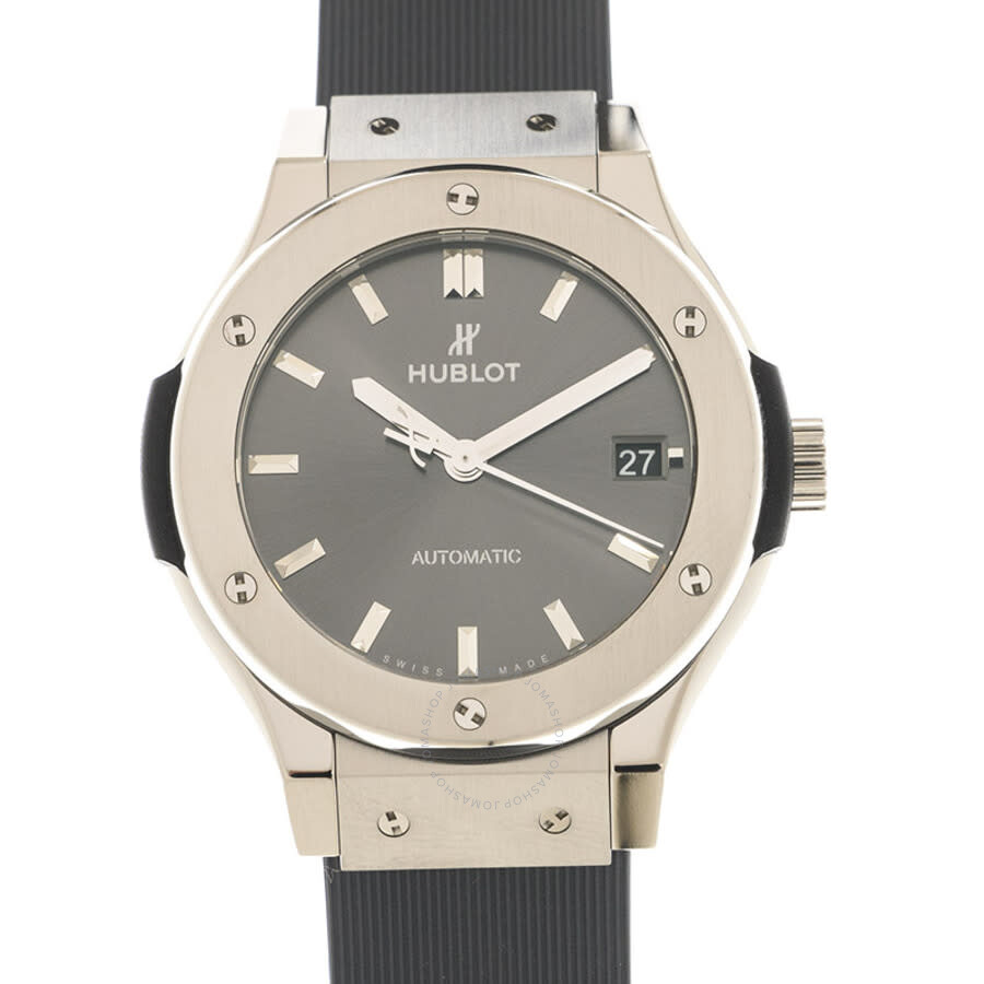 Replica Hublot Classic Fusion Automatic Grey Dial Ladies Watch 565.NX.7071.RX