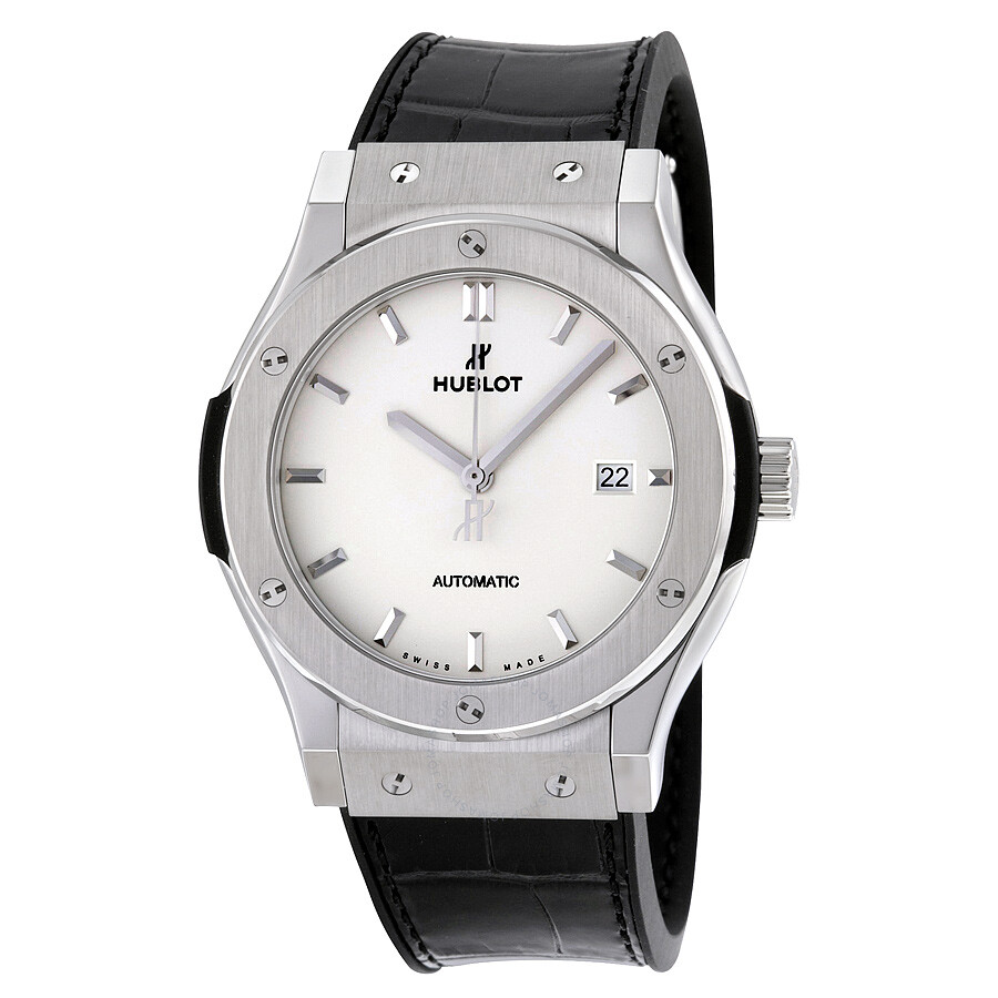 Replica Hublot Classic Fusion Automatic Opaline Dial Titanium Men's Watch 542.NX.2611.LR