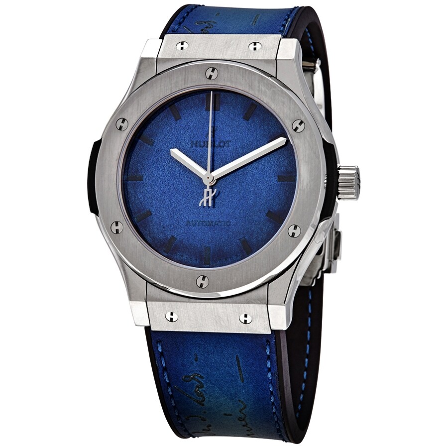 Replica Hublot Classic Fusion Automatic Limited Berluti Blue Men's Watch 511.NX.050B.VR.BER16