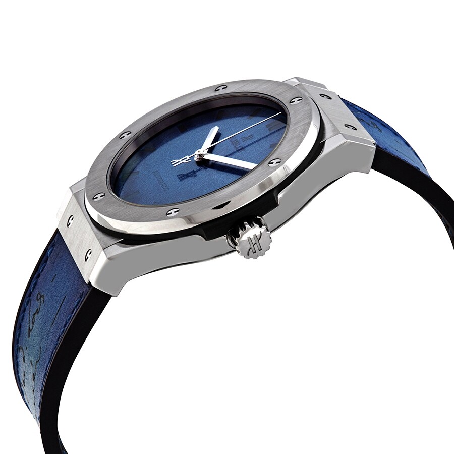 Replica Hublot Classic Fusion Automatic Limited Berluti Blue Men's Watch 511.NX.050B.VR.BER16 - Image 2
