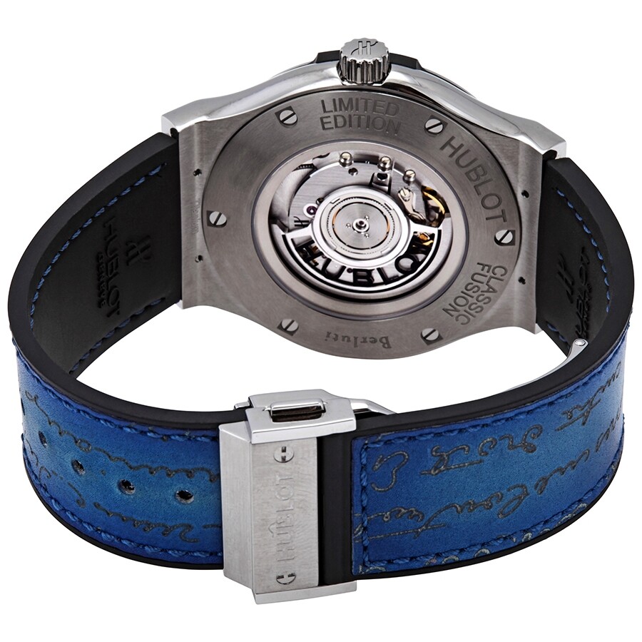 Replica Hublot Classic Fusion Automatic Limited Berluti Blue Men's Watch 511.NX.050B.VR.BER16 - Image 3