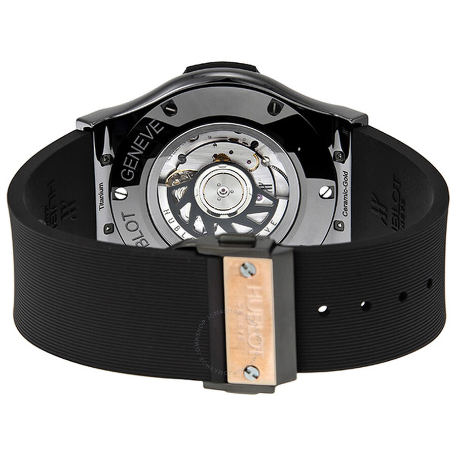 Replica Hublot Classic Fusion Black Carbon Fiber Dial Black Rubber Men's Watch 511.CP.1780.RX - Image 3
