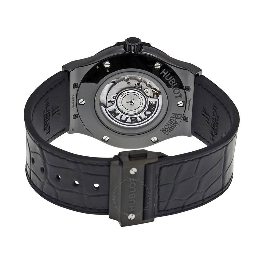 Replica Hublot Classic Fusion Black Dial Alligator Leather Men's Watch 511.CM.1770.LR - Image 3