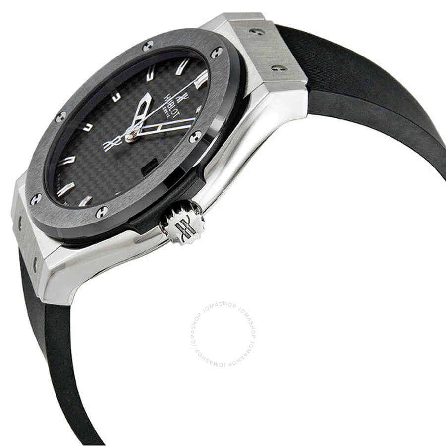 Replica Hublot Classic Fusion Black Dial Automatic Rubber Strap Men's Watch 542.ZM.1170.RX - Image 2