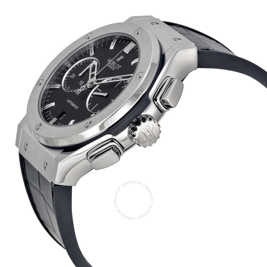 Replica Hublot Classic Fusion Black Dial Black Leather Automatic Men's Watch 521.NX.1170.LR - Image 2
