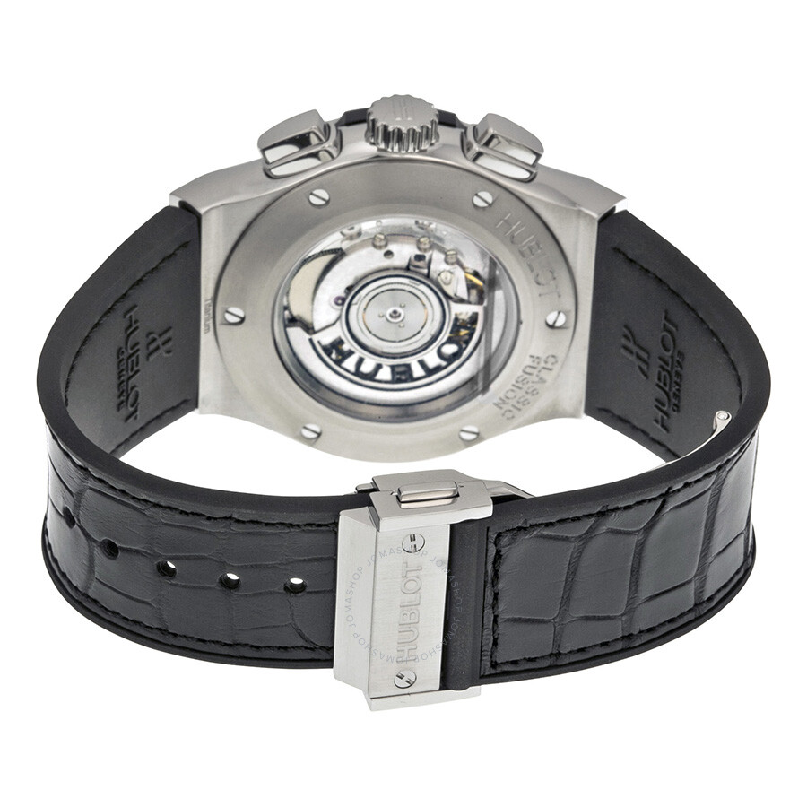 Replica Hublot Classic Fusion Black Dial Black Leather Automatic Men's Watch 521.NX.1170.LR - Image 3