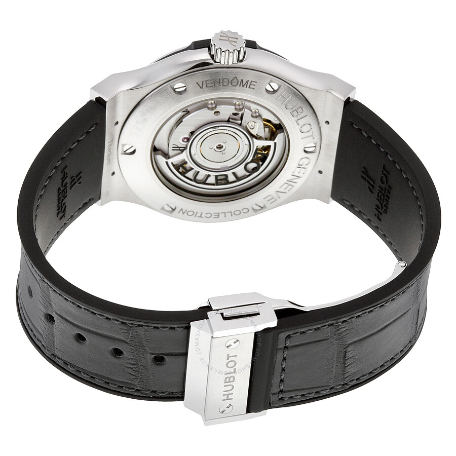 Replica Hublot Classic Fusion Black Dial Black Leather Men's Watch 542NX7070LR - Image 3