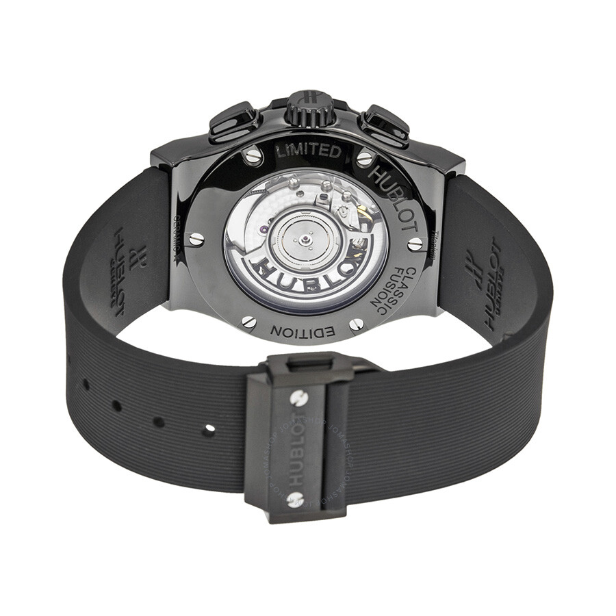 Replica Hublot Classic Fusion Black Dial Black Rubber Men's Watch 541.CM.1110.RX - Image 3