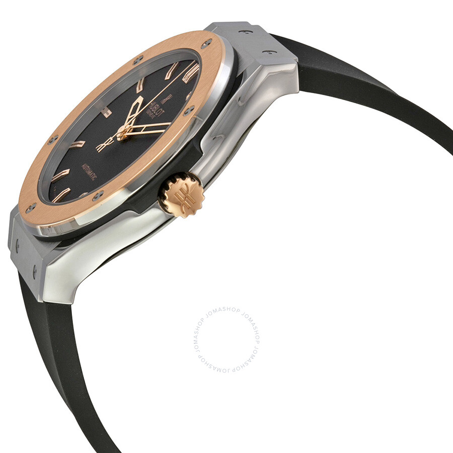 Replica Hublot Classic Fusion Black Dial Black Rubber Men's Watch 511.NO.1180.RX - Image 2