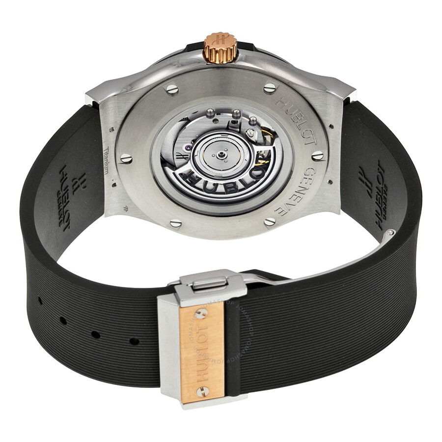 Replica Hublot Classic Fusion Black Dial Black Rubber Men's Watch 511.NO.1180.RX - Image 3