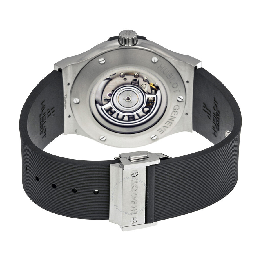 Replica Hublot Classic Fusion Black Dial Black Rubber Men's Watch 511.NX.1170.RX - Image 3