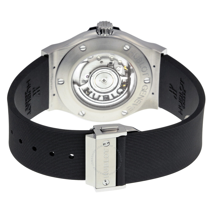 Replica Hublot Classic Fusion Black Dial Black Rubber Men's Watch 542.NX.1170.RX - Image 3