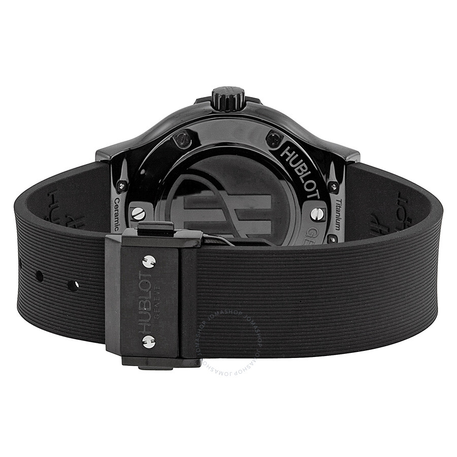 Replica Hublot Classic Fusion Black Dial Black Rubber Strap Men's Watch 561.CM.1770.RX - Image 3