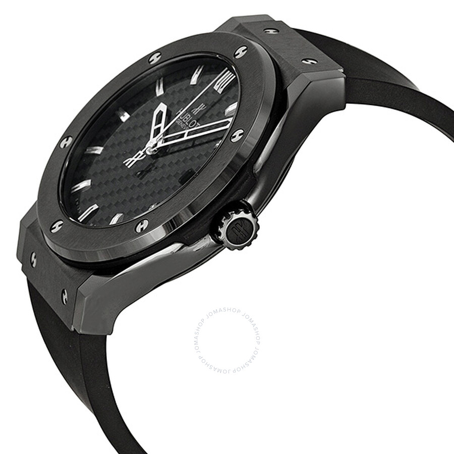 Replica Hublot Classic Fusion Black Dial Ceramic Rubber Automatic Men's Watch 511CM1670RX - Image 2