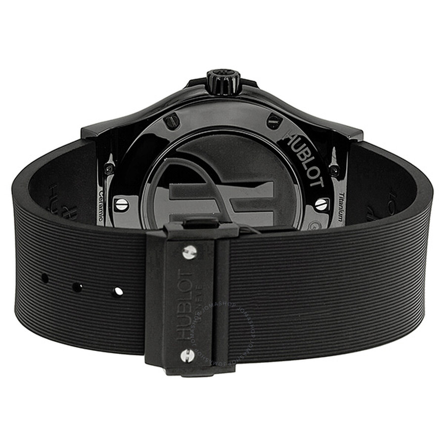 Replica Hublot Classic Fusion Black Dial Ceramic Rubber Automatic Men's Watch 511CM1670RX - Image 3