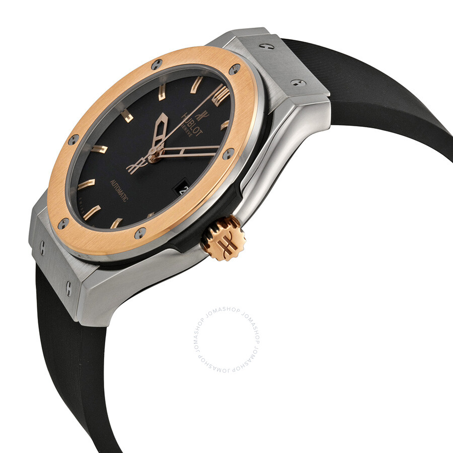 Replica Hublot Classic Fusion Black Dial Rubber Men's Watch 542.ZP.1180.RX - Image 2