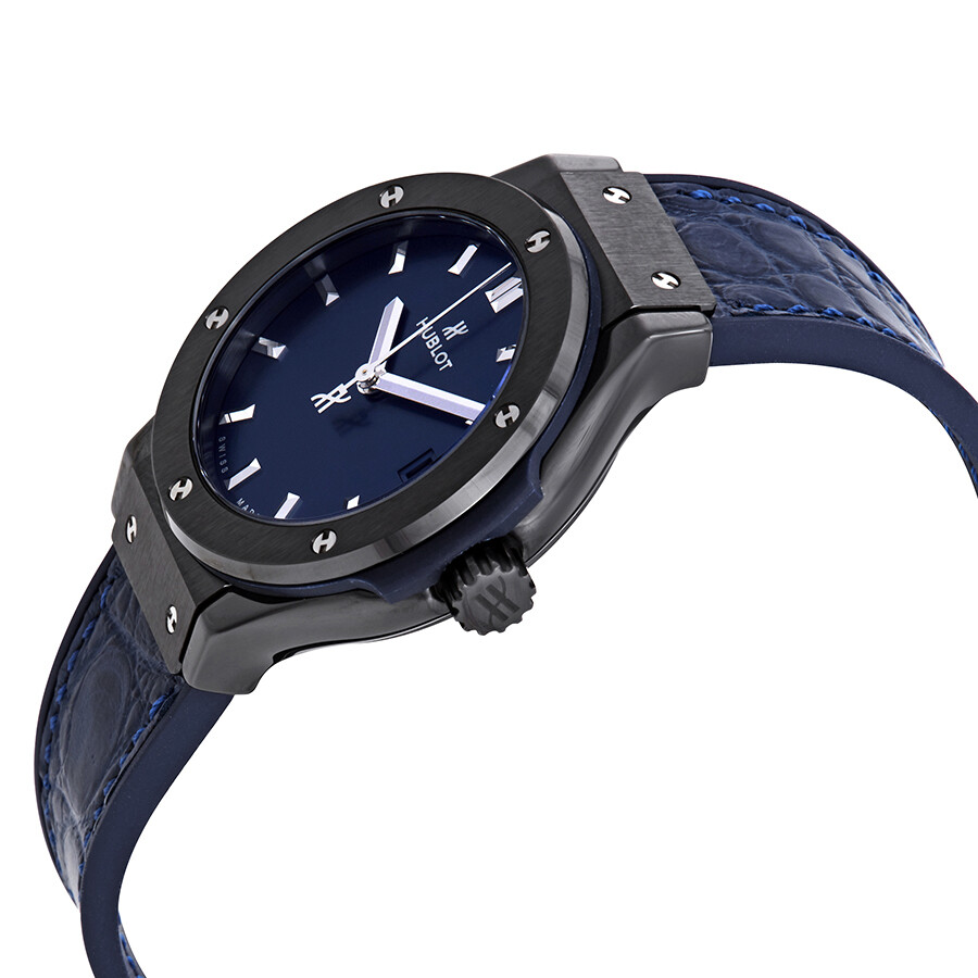 Replica Hublot Classic Fusion Blue Dial Ladies Watch 581.CM.7170.LR - Image 2