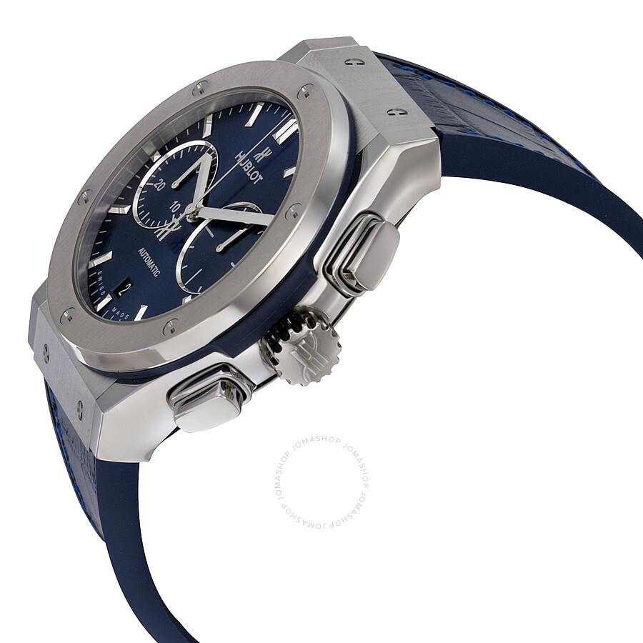 Replica Hublot Classic Fusion Automatic Blue Sunray Dial Titanium Men's Watch 521.NX.7170.LR - Image 2