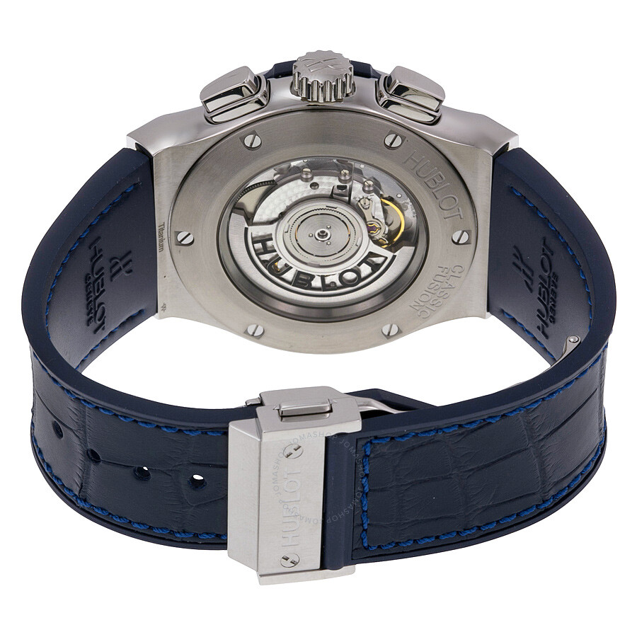 Replica Hublot Classic Fusion Automatic Blue Sunray Dial Titanium Men's Watch 521.NX.7170.LR - Image 3