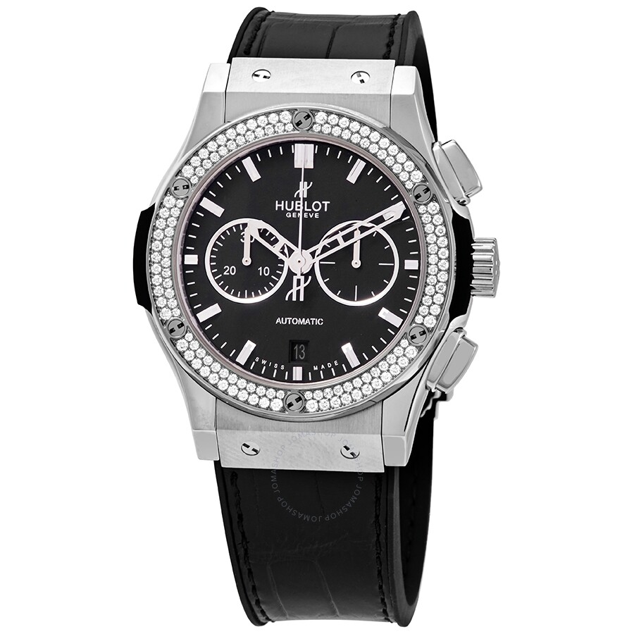 Replica Hublot Classic Fusion Chronograph Automatic Black Dial Men's Watch 541.NX.1170.LR.1104