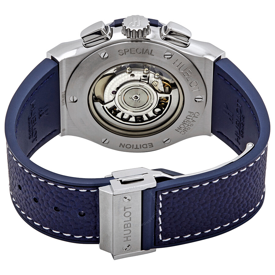 Replica Hublot Classic Fusion Chronograph Automatic Blue Dial Men's Watch 521.NQ.5170.VR.NYG17 - Image 3