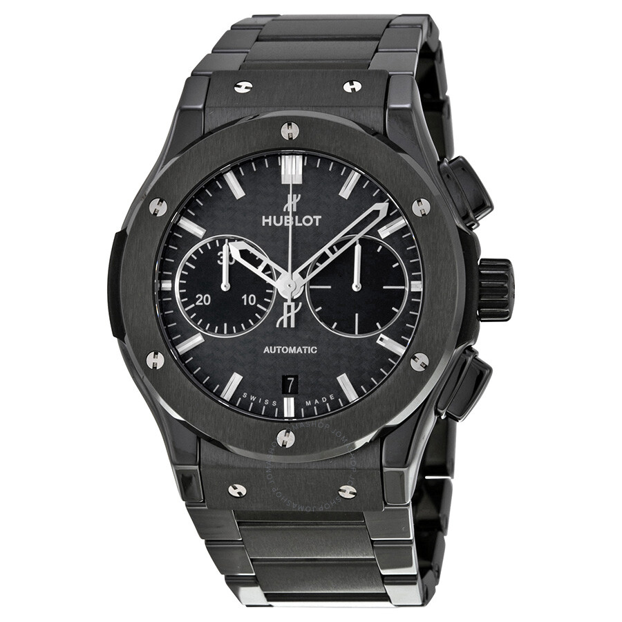 Replica Hublot Classic Fusion Chronograph Black Magic Black Dial Automatic Men's Watch 521.CM.1770.CM