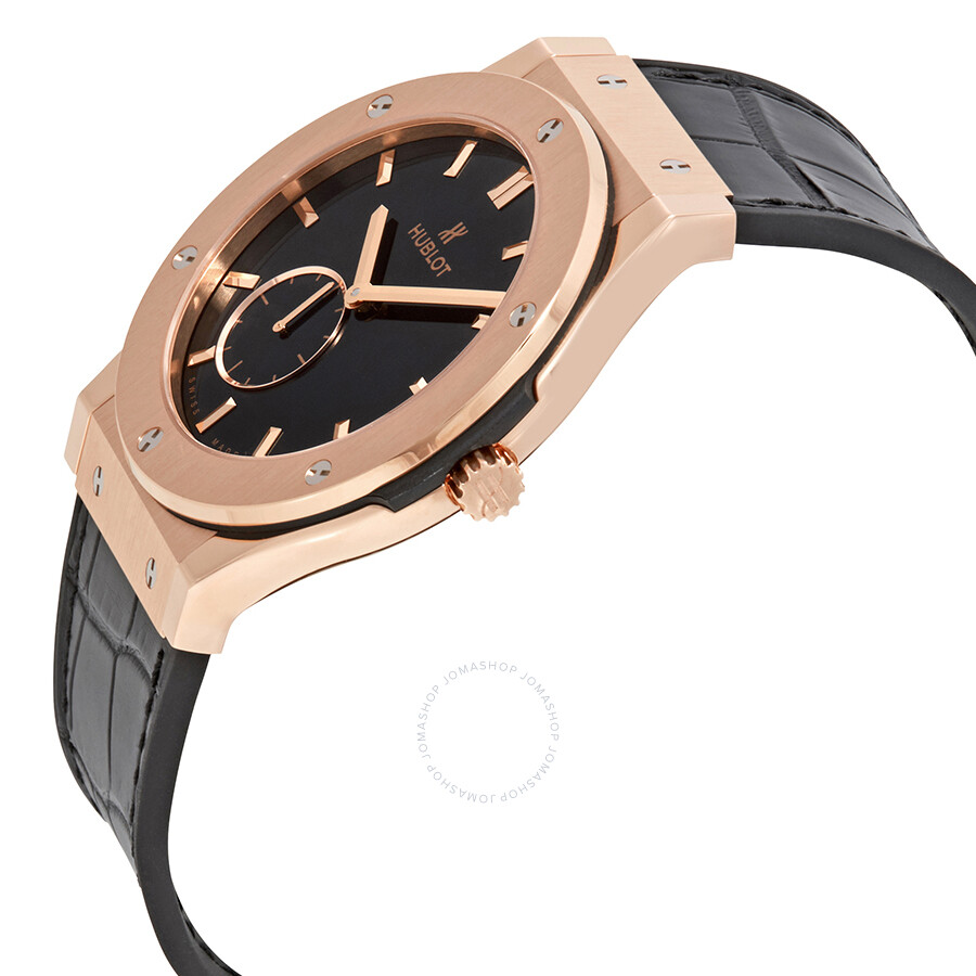 Replica Hublot Classic Fusion Classico Ultra Thin 18kt Rose Gold Black Dial Men's Watch 515.OX.1280.LR - Image 2