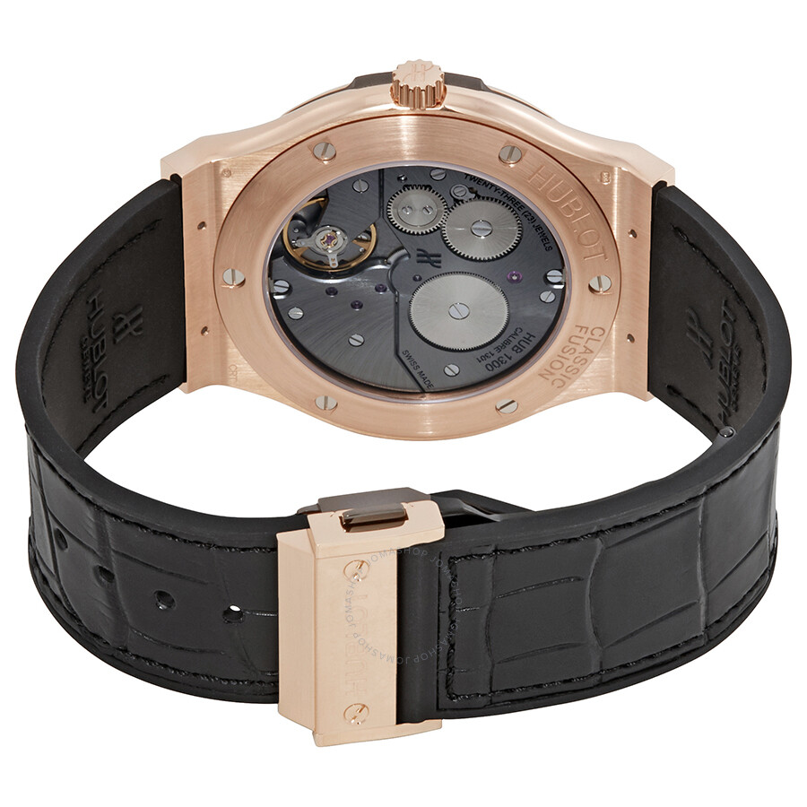 Replica Hublot Classic Fusion Classico Ultra Thin 18kt Rose Gold Black Dial Men's Watch 515.OX.1280.LR - Image 3
