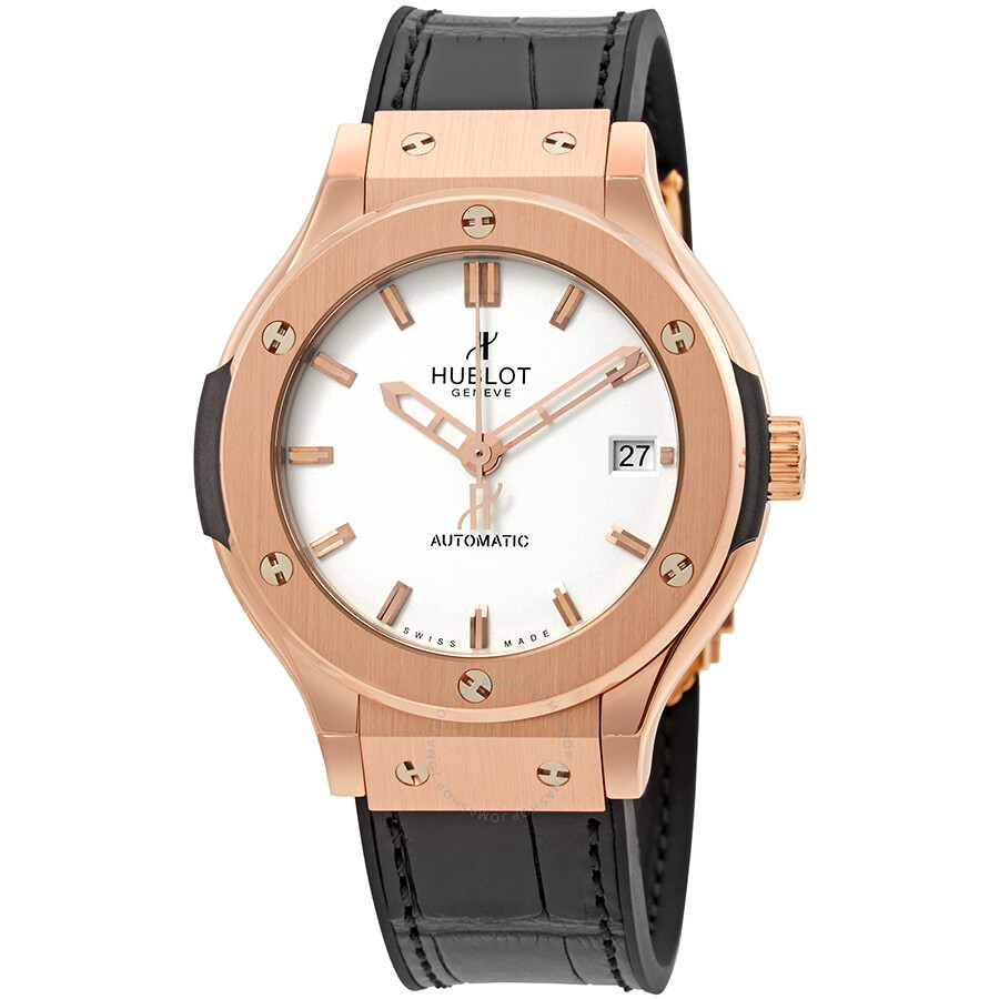 Replica Hublot Classic Fusion 18kt Rose Gold White Dial Automatic Unisex Watch 565OX2610LR