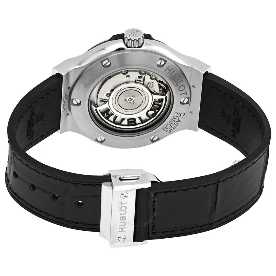 Replica Hublot Classic Fusion Diamond Dial Black Leather Titanium Case Automatic Watch 565.NX.9010.LR.1704 - Image 3