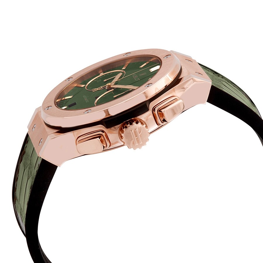 Replica Hublot Classic Fusion Chronograph Automatic Green Sunray Dial Men's Watch 521.OX.8980.LR - Image 2