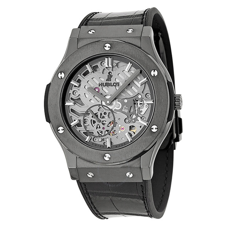 Replica Hublot Classic Fusion Hand Wind Skeleton Dial Men's Watch 515CM0140LR