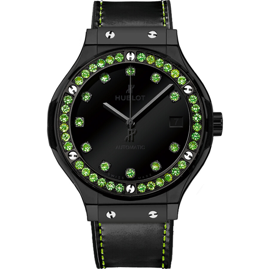 Replica Hublot Classic Fusion Lacquered Black Dial Automatic Unisex Watch 565.CX.1210.VR.1222