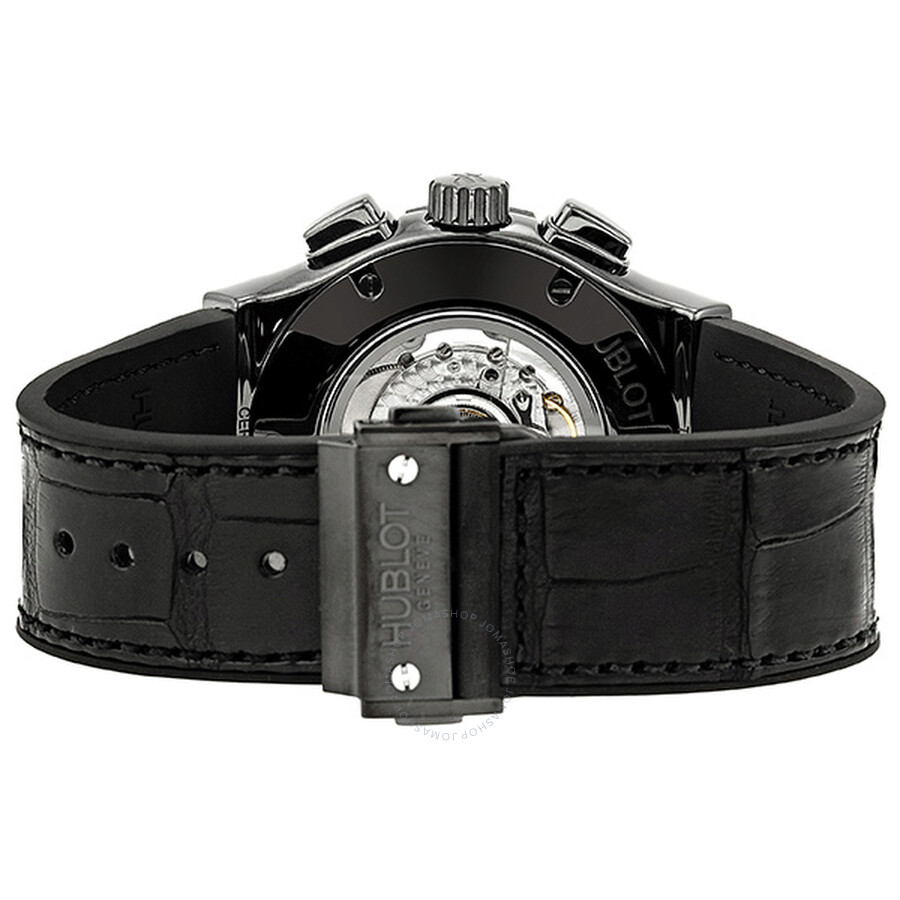Replica Hublot Classic Fusion Matte Black Automatic Chronograph Black Alligator Men's Watch 521.CM.1110.LR - Image 3