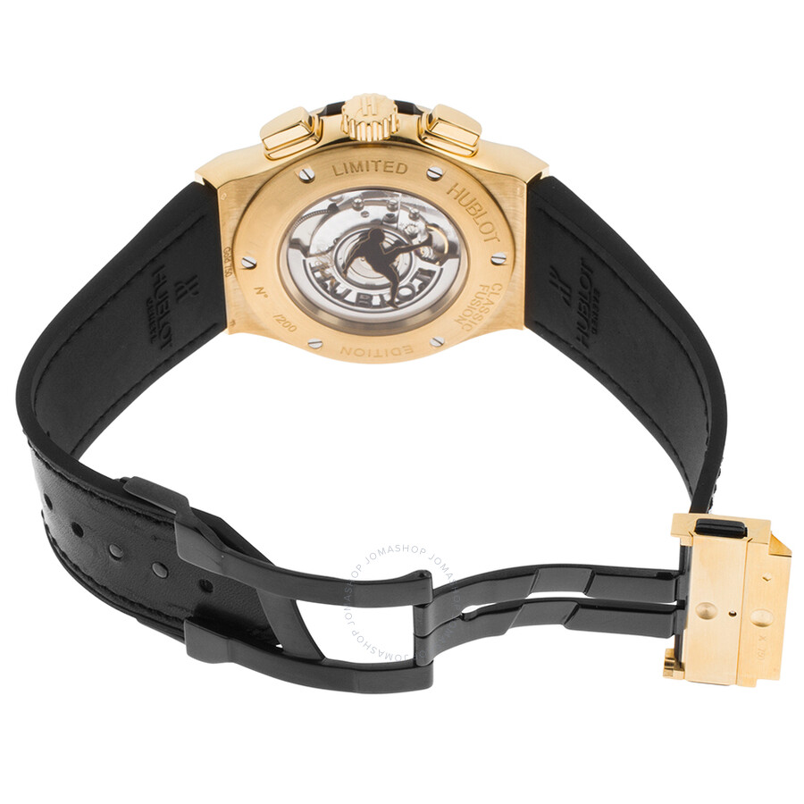 Replica Hublot Classic Fusion Pele Skeleton Dial Black Leather Band Automatic Men's Watch 525.VX.0179.VR.PEL14 - Image 2