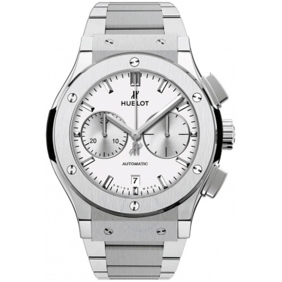Replica Hublot Classic Fusion Silver Opaline Automatic Men's Chronograph Watch 521.NX.2611.NX