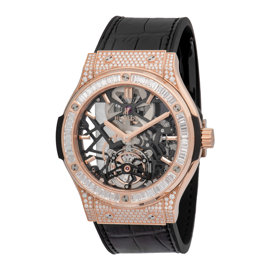 Replica Hublot Classic Fusion Tourbillon 18k King Gold Men's Luxury Watch 505.OX.0180.LR.0904