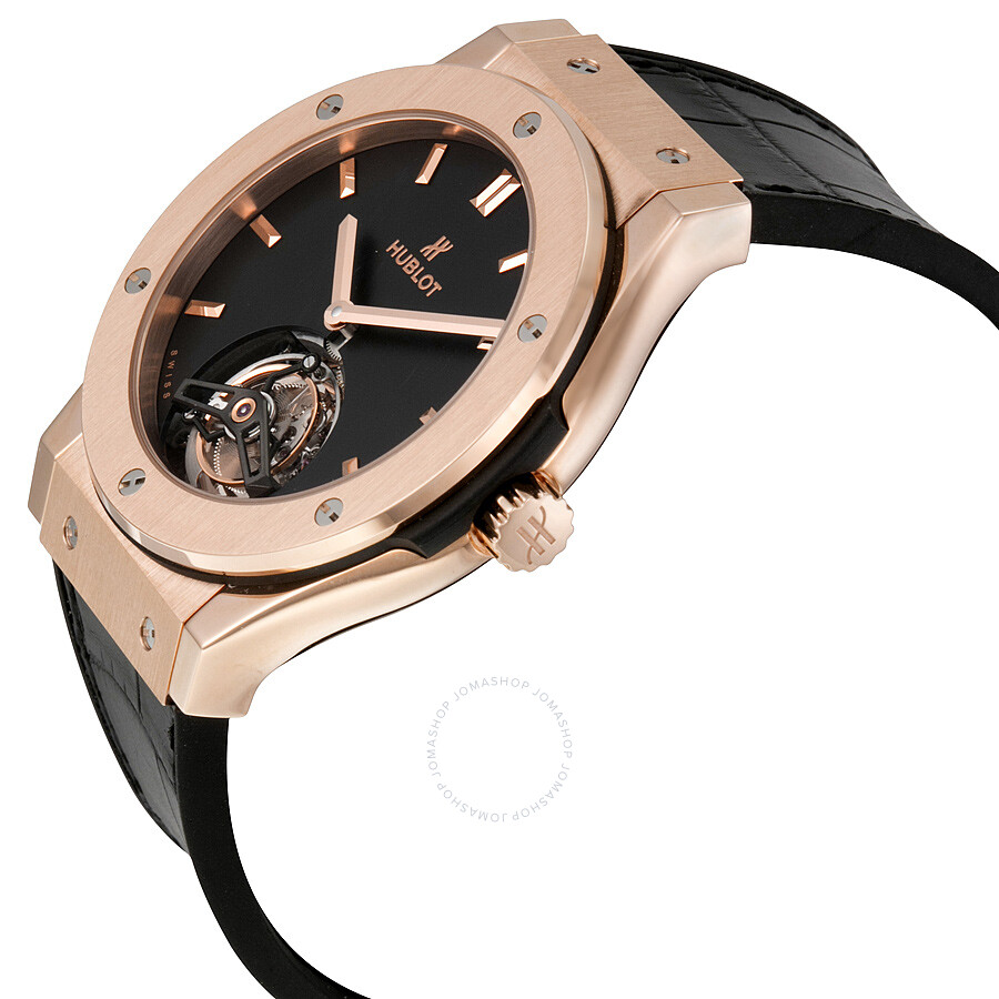 Replica Hublot Classic Fusion Tourbillon 45mm Dial Black Men's Luxury Watch 505.OX.1180.LR - Image 2