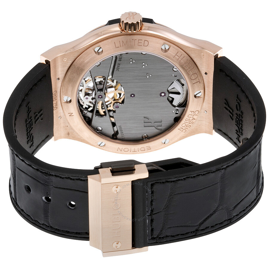 Replica Hublot Classic Fusion Tourbillon 45mm Dial Black Men's Luxury Watch 505.OX.1180.LR - Image 3