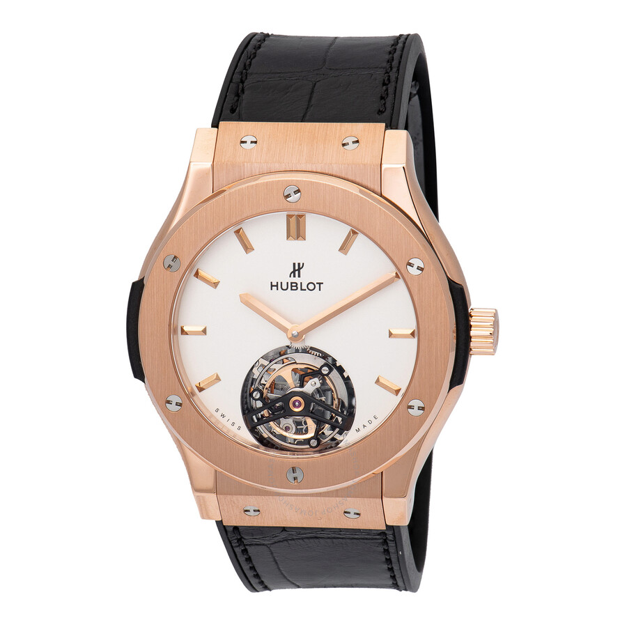 Replica Hublot Classic Fusion Tourbillon 45mm Dial White Men's Luxury Watch 505.OX.2610.LR