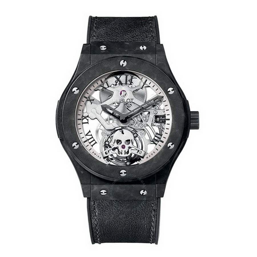 Replica Hublot Classic Fusion Tourbillon Skull Dial Skeleton Automatic Men's Watch 505.UC.0170.VR.SKULL