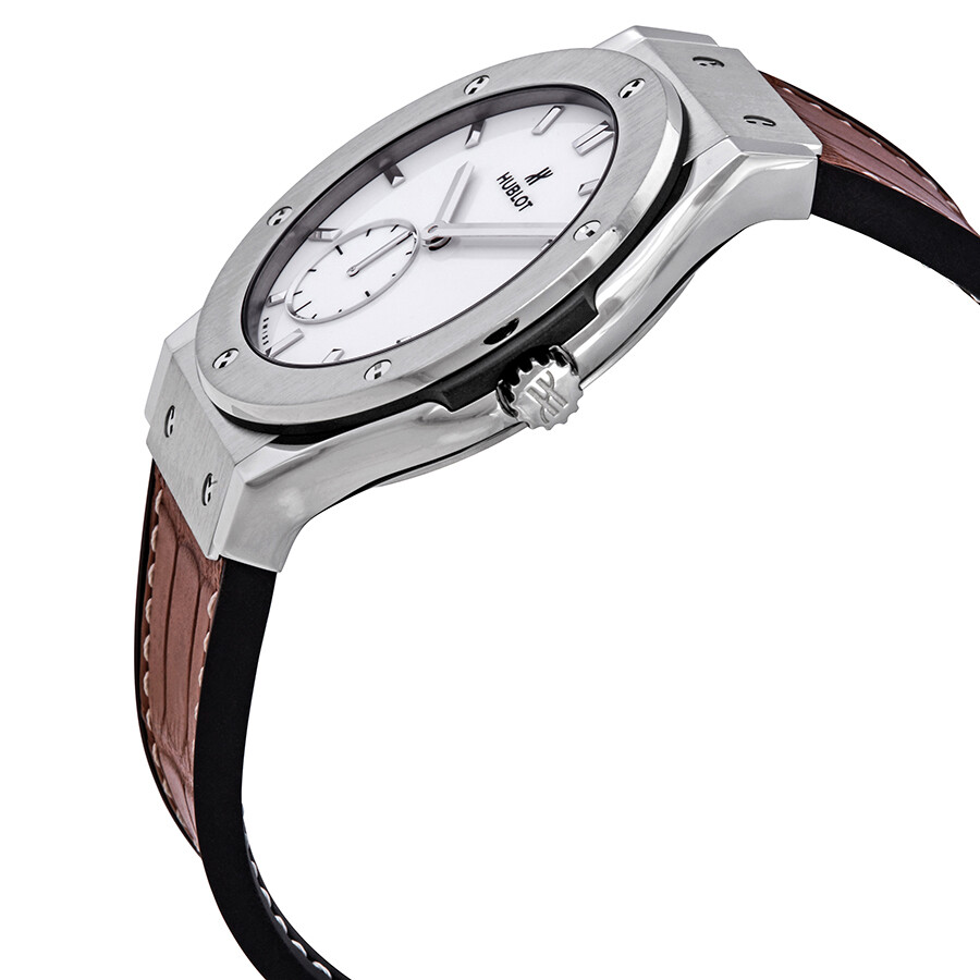 Replica Hublot Classic Fusion Ultra Thin Titanium Automatic White Dial Men's Watch 545.NX.2210.LR - Image 2