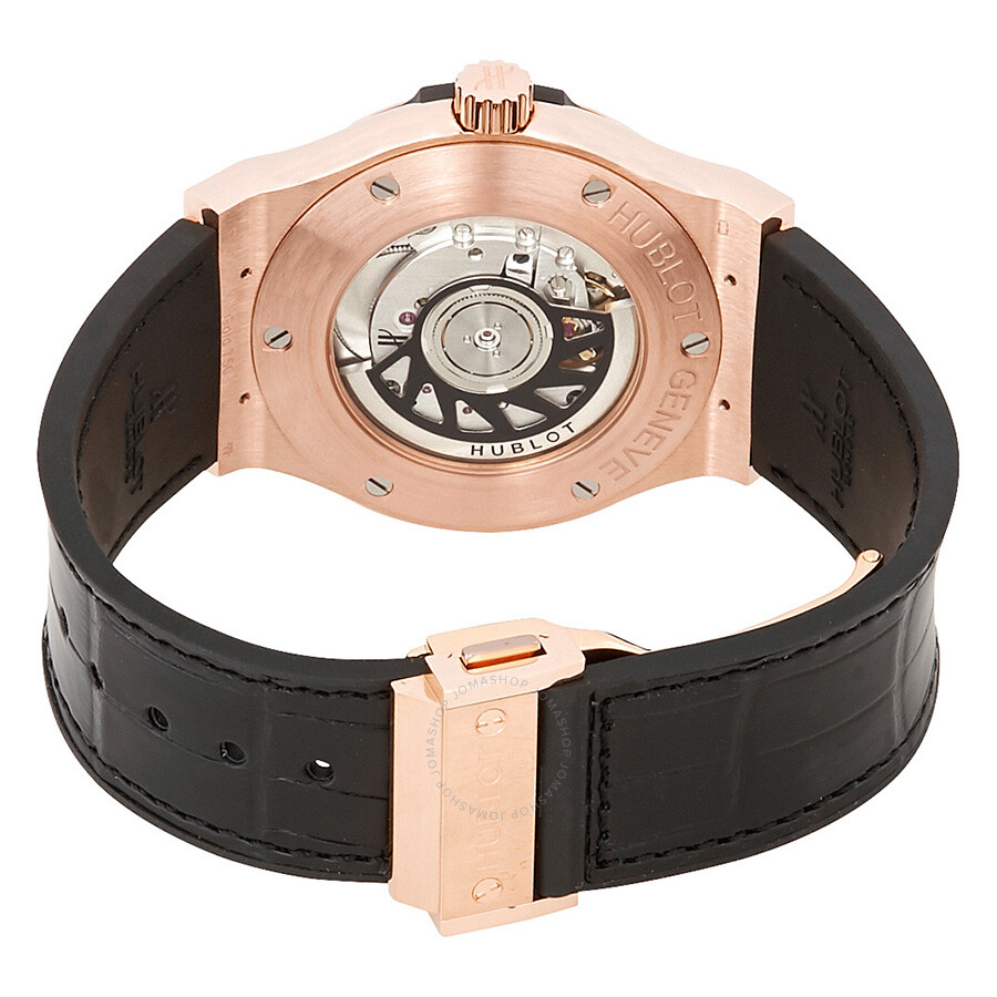 Replica Hublot Classic Fusion White Dial Black Leather Automatic Men's Watch 542OX2610LR - Image 3