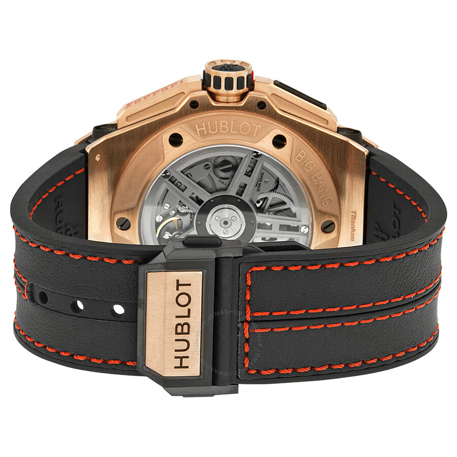 Replica Hublot Ferrari King Automatic Openwork Dial 18kt Rose Gold Men's Watch 401.OQ.0123.VR - Image 3