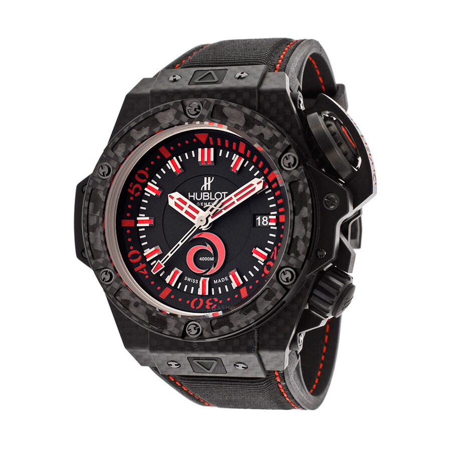 Replica Hublot King Power Alinghi Black Dial Carbon Fiber Rubber Nomex Men's Watch 731QX1140NRAGI12 - Image 6